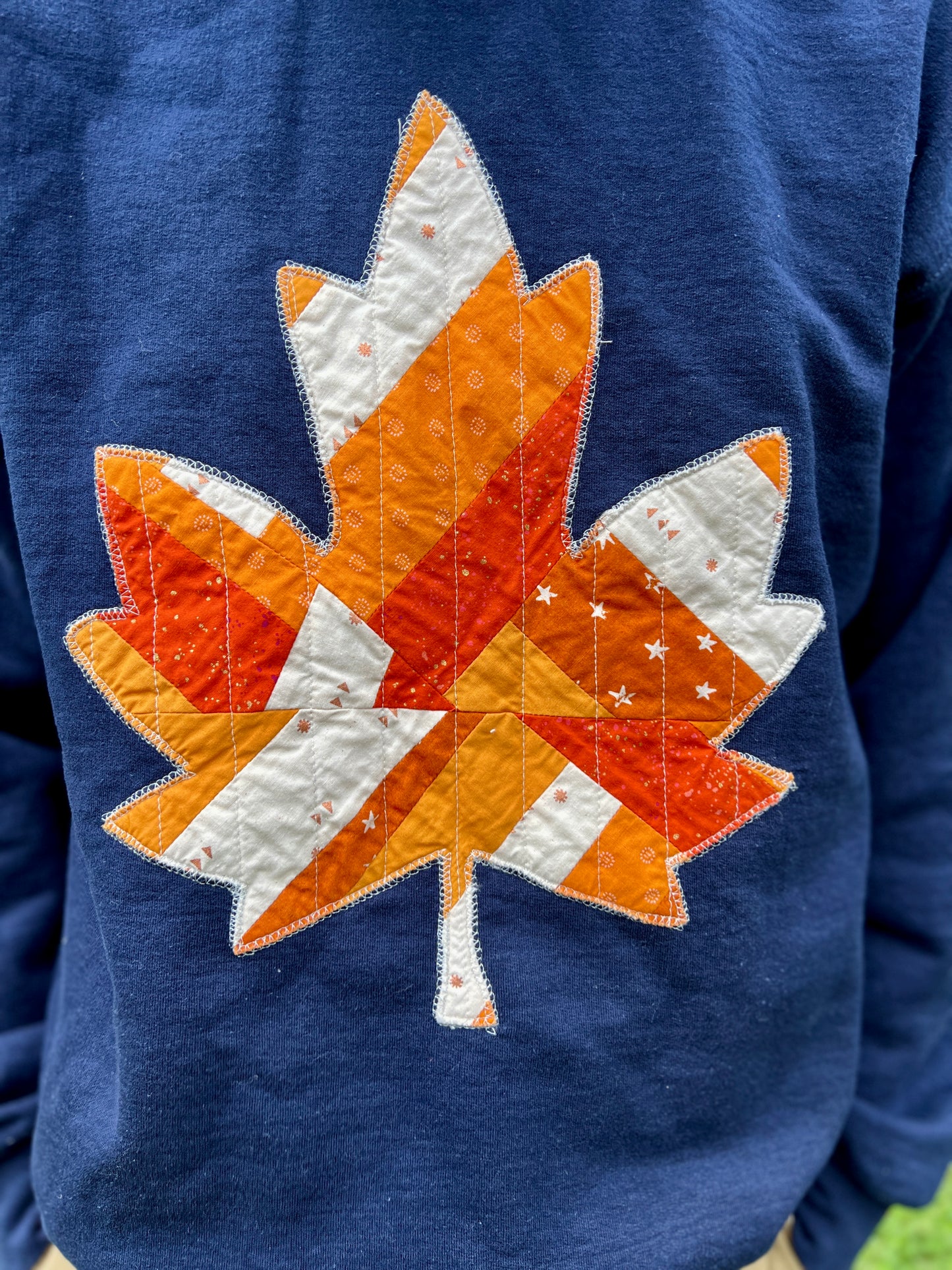 *PREORDER* Fall Leaf Quilted Sweatshirt
