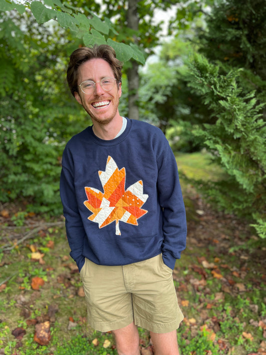 *PREORDER* Fall Leaf Quilted Sweatshirt