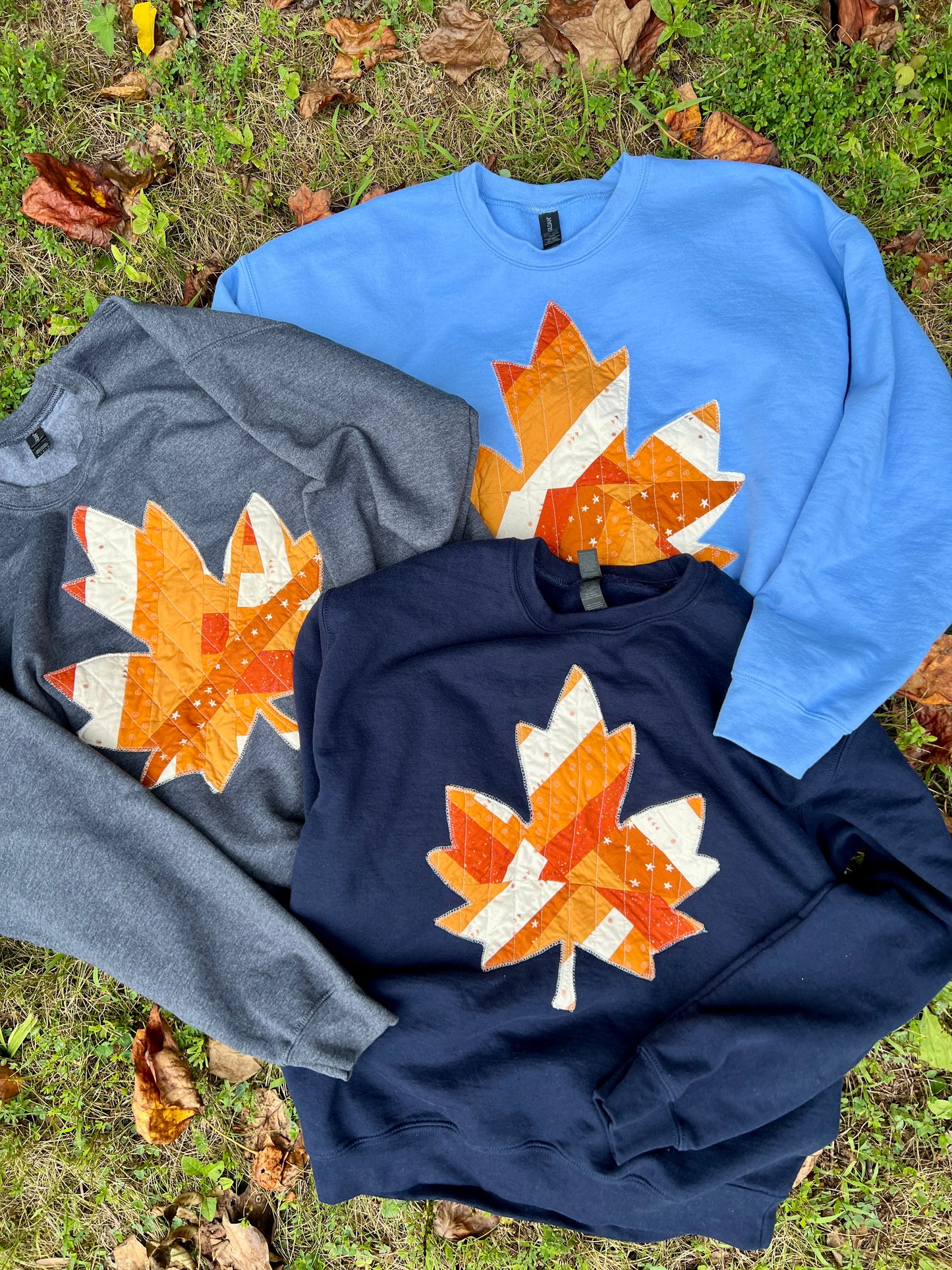 *PREORDER* Fall Leaf Quilted Sweatshirt